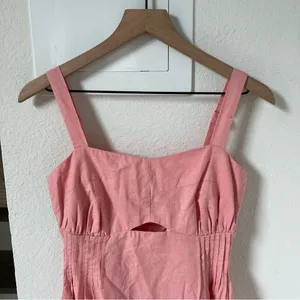 Anthropologie Mon Renn Sunlight Midi Dress in Blush Pink - XS - NWT thumbnail 7