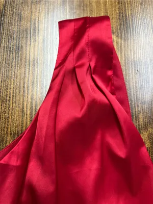 Lulus Prize Winning Red Satin Faux Wrap Bodysuit Size Small NWT thumbnail 9