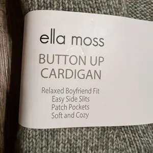 NWT ELLA MOSS Cardigan‎ Sweater XXL Green Buttons Pockets V-neck Soft Cozy Layer thumbnail 8