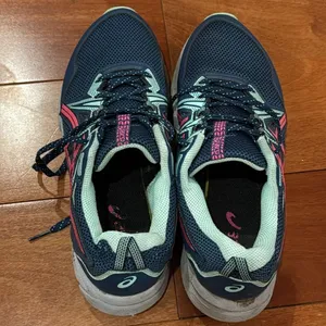 Asics Womens Gel Venture Blue Pink‎ Running Shoes Sneakers Size 10 thumbnail 7