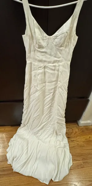 Reformation White Bridal Dress thumbnail 6