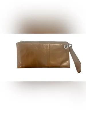 HOBO Vida Wristlet In Polished Leather - Truffle thumbnail 10