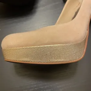 Rachel Roy Suede Platform Heels - Women 8 - Tan thumbnail 5