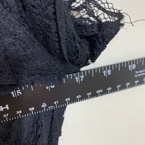 Umgee Lace Tiered Dress Womens Size M Black V-Neck Short Sleeve‎ A7938 thumbnail 3