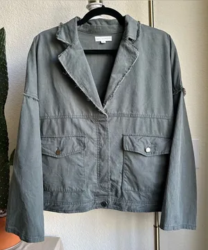 Coco + Jaimeson Lightweight Army Green Jacket thumbnail 1