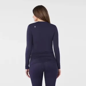 Women's Navy Cary Maternity - Long-Sleeve Underscrub thumbnail 4