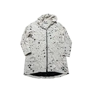 Beau Jours Cream and Black Dalmatian animal print oversized zip up Jacket Small thumbnail 2