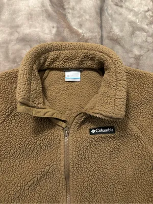 Columbia Jacket Women’s Size S Tan Sherpa Full-Zip Fleece Jacket thumbnail 2