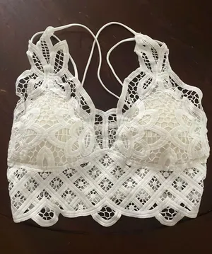 SheIn White Lace Bralette thumbnail 1