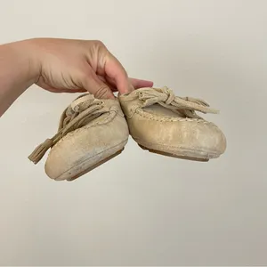 J.‎ Crew Light Khaki Suede Driving Loafers Size 5 thumbnail 5