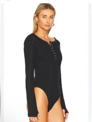 Free People Sloan Bodysuit black size small thumbnail 3