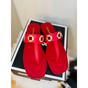 Larroudé Milan Slide‎ Cushioned Sandal (Women), Scarlett Red, Size 8/9, NWT thumbnail 6