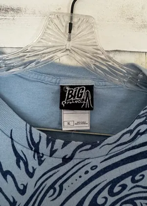 Big prints surf print shirt Blue Size XL thumbnail 2