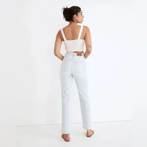 Madewell Perfect Vintage Straight Jeans Pearse‎ Wash Destructed NWT Size 25 (0) thumbnail 2