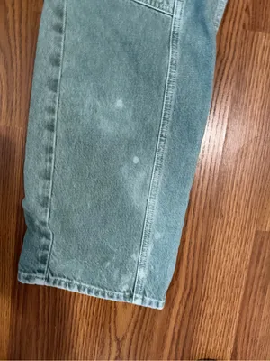 Agolde Cooper Organic Cotton High Rise Utility Cargo Sage Green Pants 29 thumbnail 4