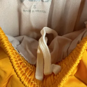 Asics Medley 1/2 Split Running Shorts Womens Small Yellow Drawstring Liner NWT thumbnail 6