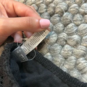 Aerie Black Crochet Bandeau‎ Top Size XS thumbnail 6