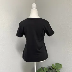 Vans Black Graphic Tee Short Sleeve Shirt Holographic Shiny Spell Out Logo thumbnail 4