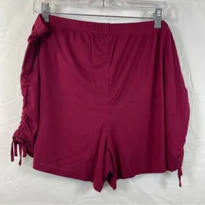 Adore me Laura Dark red knit top and short set SZ 2X thumbnail 8