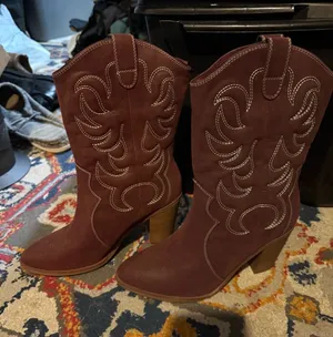Cowboy boots Red Size 8.5 thumbnail 1