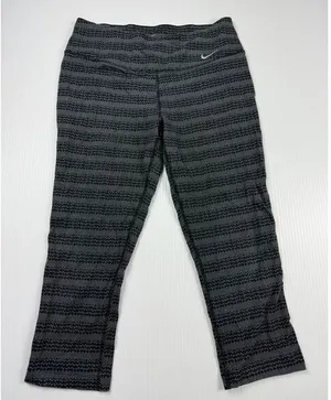 Nike Dri-FIT Geometric‎ Pattern Capri Workout Leggings Athletic Pants Medium thumbnail 1