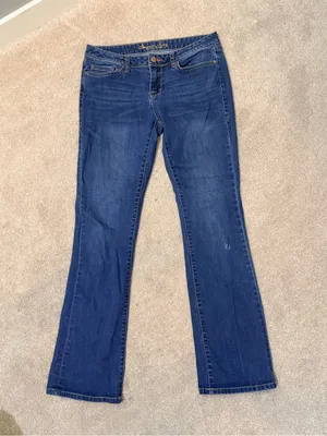 American Rag Y2K Dark Wash Low Rise Bootcut Jeans Size 7 thumbnail 2