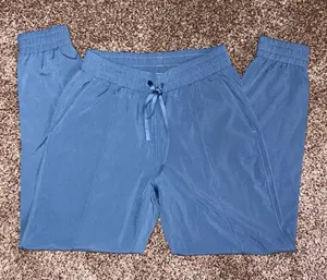 Mono B Women's Blue Jogger Pants S Drawstring Elastic Waist Pockets thumbnail 1