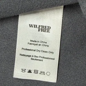 Wilfred Free Aritzia Gray Mini Skirt Size Large Elastic Waist Draped Skirt thumbnail 4