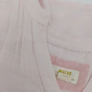 Anthropologie Maeve Tania Sacha Tiered Tunic Dress Pink Babydoll Size Small thumbnail 8