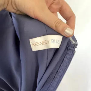 Kennedy Blue indigo full length maxi dress women's size 6 formal‎ bridesmaid thumbnail 6