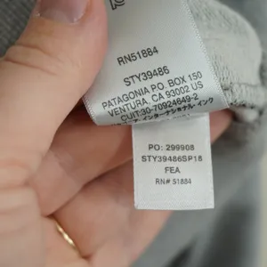 Patagonia Women's Size Medium Logo Organic Cotton Sweatshirt Gray Crewneck thumbnail 8
