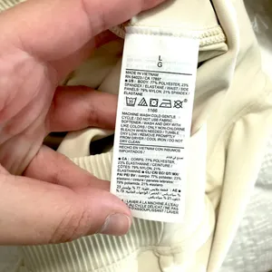 NWOT Old Navy Powersoft Go-Dry Ivory Athletic Joggers Size L thumbnail 5