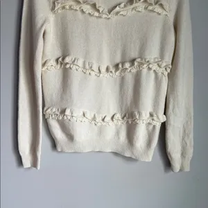 Sézane Andreas Jumper in ecru wool and cashmere XS thumbnail 7