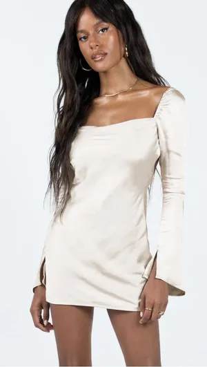 Princess Polly Dress Mini Silky Champagne thumbnail 1