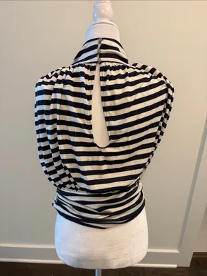 New With Tags Anthropologie Maeve Petite Striped Tee Sz MP thumbnail 6