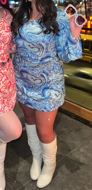 70's Disco Dress Halloween Costume thumbnail 1