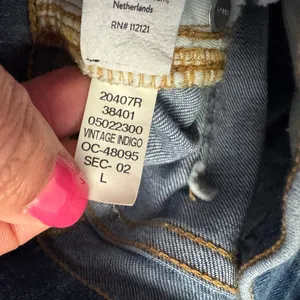 Spanx Seamed Front Wide Leg Jean in Vintage Indigo Size Large thumbnail 7