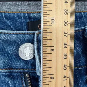 Quince Comfort Stretch High Rise Cropped Wide Leg Denim Jeans Atlantic Blue 25 thumbnail 9