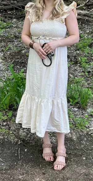 lane201 cream dress thumbnail 2