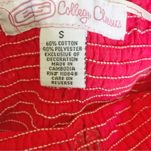 ES College Classics Ladies University of WI Badgers Red Smocked Tube Dress S thumbnail 4