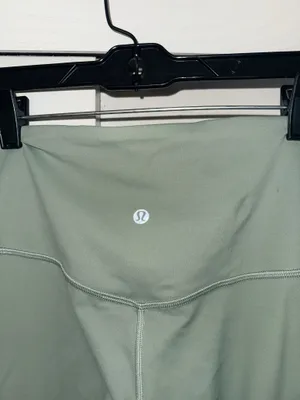 Lululemon Mini Flare Leggings - palm court light green! thumbnail 4