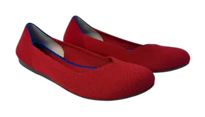 Rothy's womens red The Daily flat shoes. Size W6. Never worn. ballet flat thumbnail 1