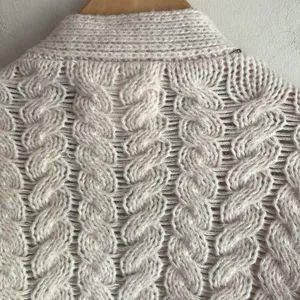 Anthropologie Embellished Pearl Open Cream Cardigan thumbnail 12