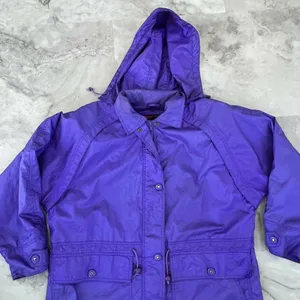 Vintage Pacific Trail Womens Nylon‎ Hooded Windbreaker Jacket Size Medium M thumbnail 2