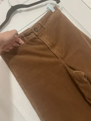 Everlane Womens Brown Corduroy Pants Size 6 High Rise Straight Leg Casual Fall thumbnail 5