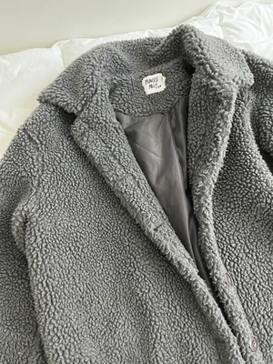 Princess Polly Gray Teddy Coat thumbnail 2