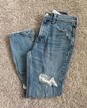 Abercrombie & Fitch High Rise Mom Denim Jean thumbnail 1