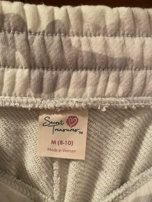 Secret Treasures White Camo Sweatpants thumbnail 3