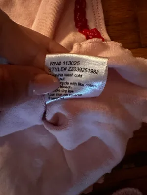 Love Peace & Lazy Days Strawberry Lace Trim Pajama Set Pink Coquette PJs Viral thumbnail 13