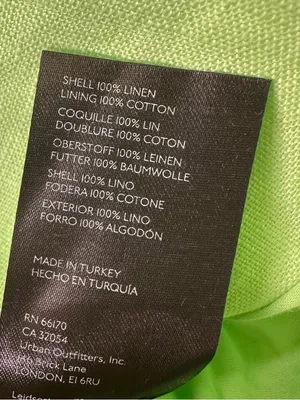 NWT Free People Linen Cotton Oversized Vest Shoulder Pad Long Length Lime Neon thumbnail 6